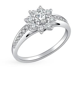 золотое кольцо с бриллиантами