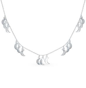 серебряное шейное украшение