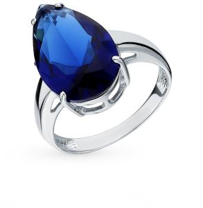 серебряное кольцо с фианитами