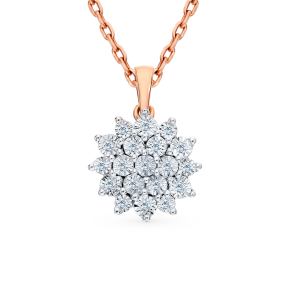 золотая подвеска с бриллиантами