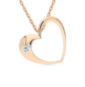 золотая подвеска с бриллиантами