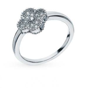 серебряное кольцо с фианитами