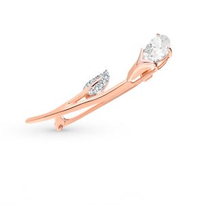 золотая брошь с фианитами SOKOLOV 040242*