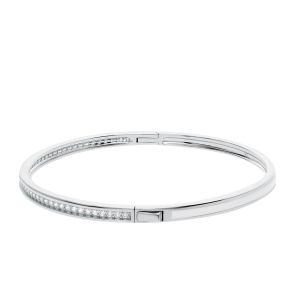 серебряный браслет с фианитами и эмалью