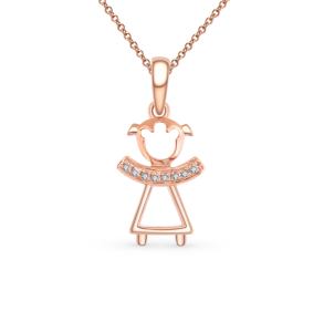 золотая подвеска с бриллиантами