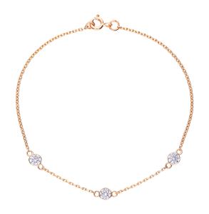 золотой браслет с фианитами