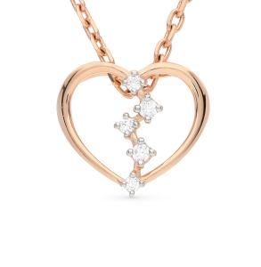 золотая подвеска с фианитами