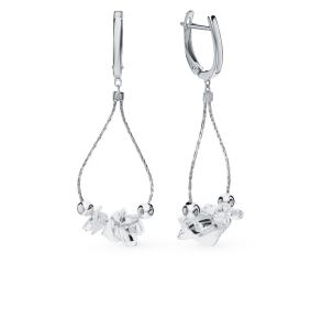 серебряные серьги с кварцем SOKOLOV 8510200009