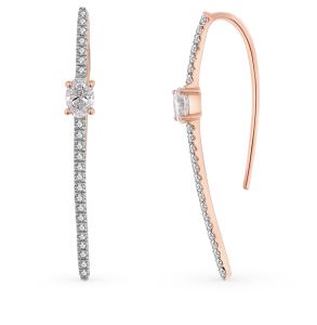 золотые серьги с бриллиантами