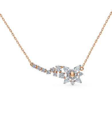 Золотое колье с фианитами SOKOLOV 8-070012*