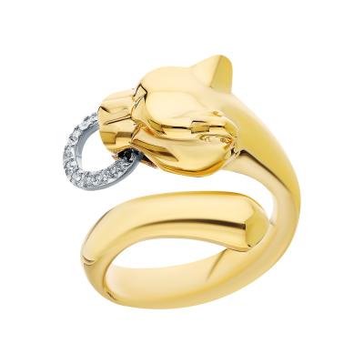 Золотое кольцо с фианитами