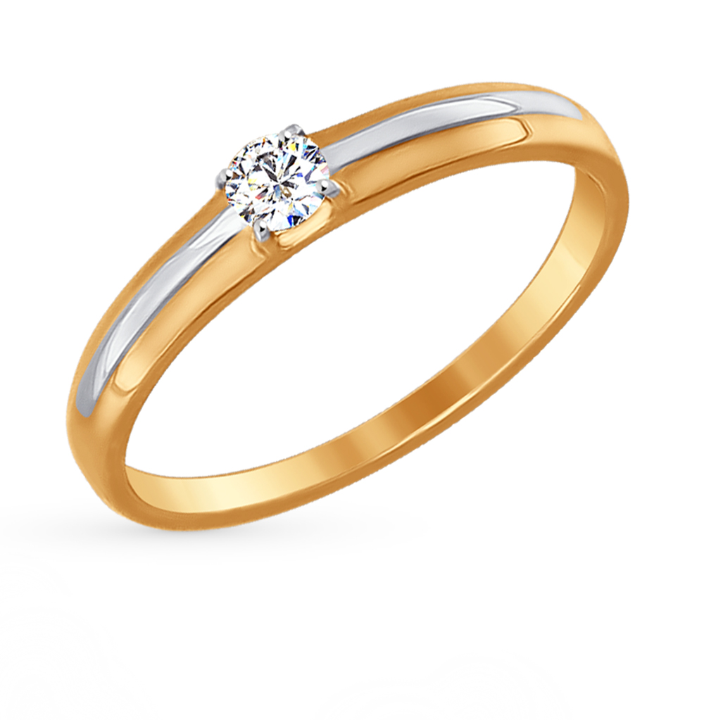 Золотое кольцо с фианитами SOKOLOV 017134* в Самаре