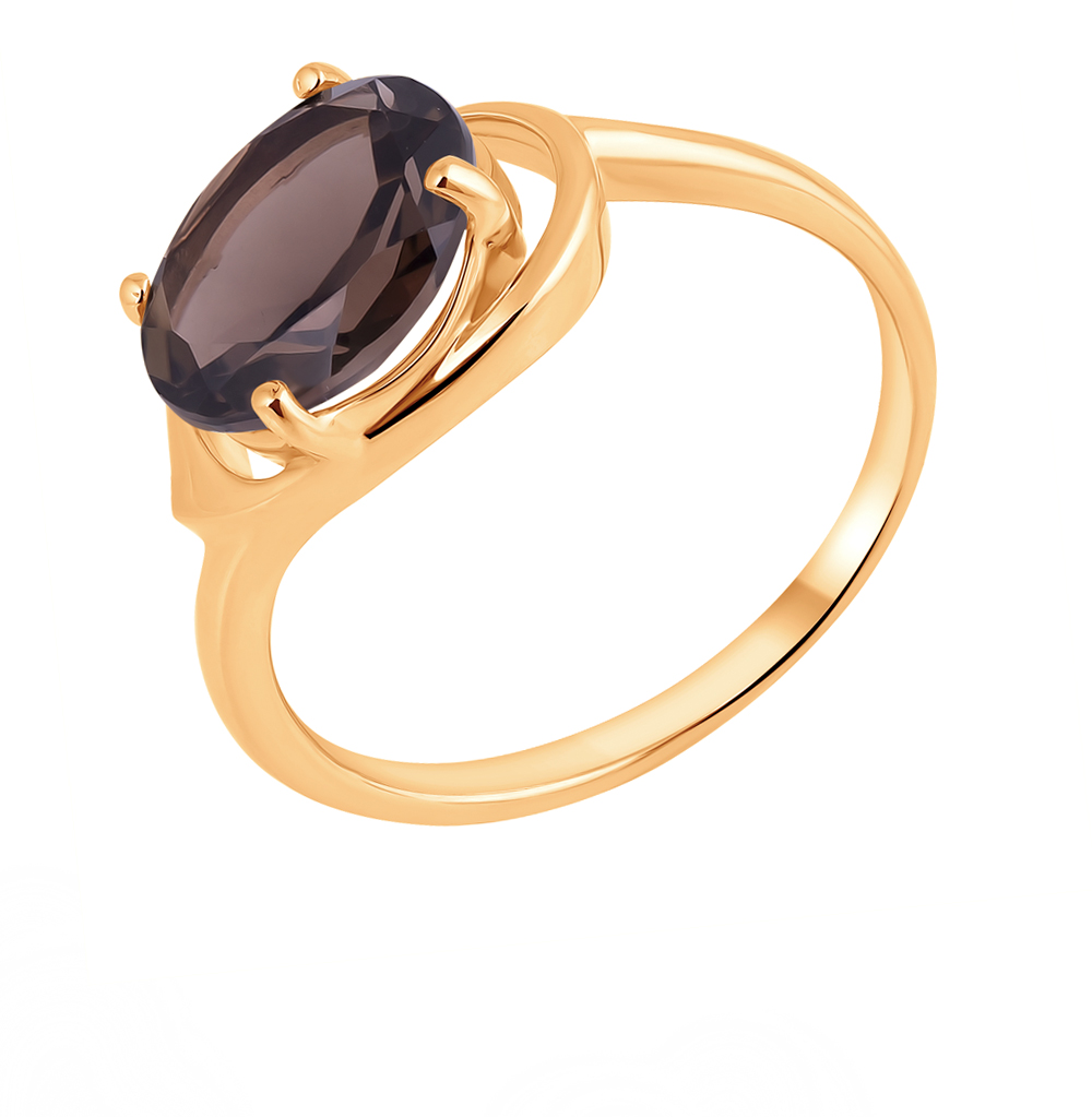 Золотое кольцо с раухтопазами в Самаре