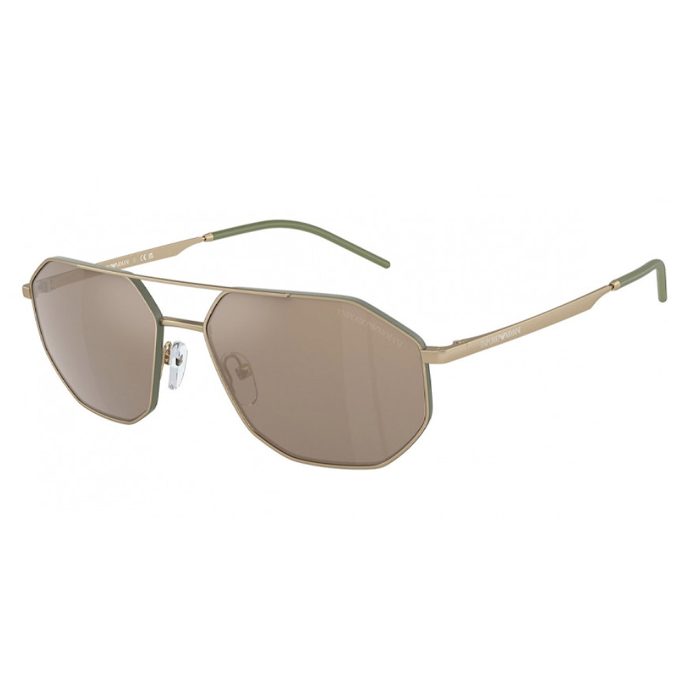 Мужские солнцезащитные очки из Италии марки EMPORIO ARMANI из коллекции Irregular модель 0EA214730025A58 в Новосибирск