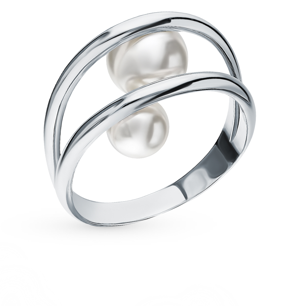 Серебряное кольцо с жемчугом в Екатеринбурге