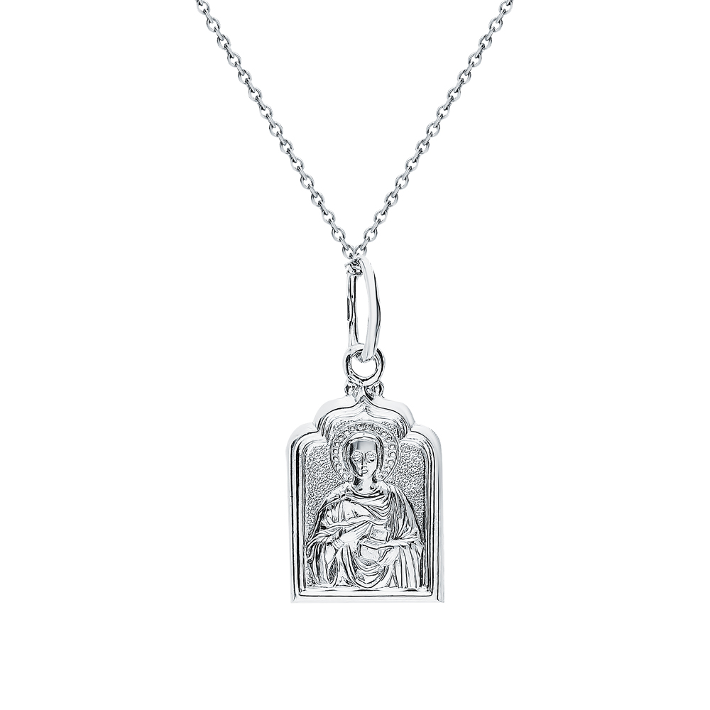Серебряная подвеска "Святой Мученик Пантелеймон" в Краснодаре