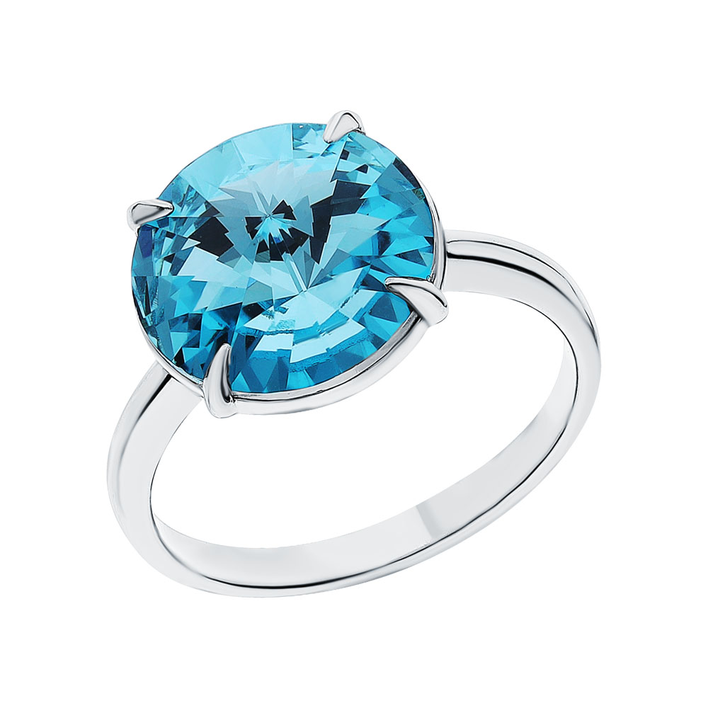 Серебряное кольцо с ювелирными кристаллами в Ростовe-на-Дону