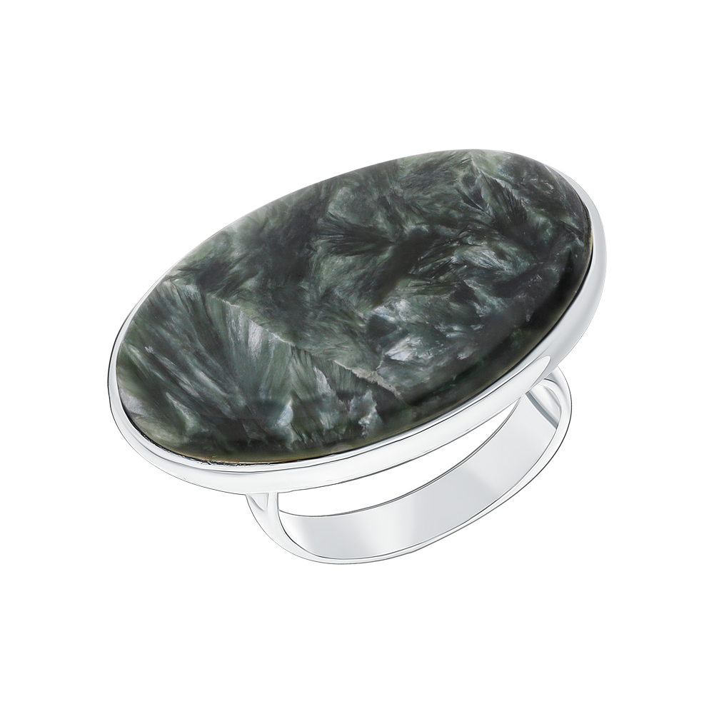 Фото «Серебряное кольцо с серафинитами»