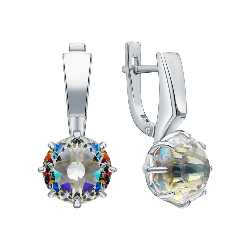 Фото «Серебряные серьги с ювелирными кристаллами»