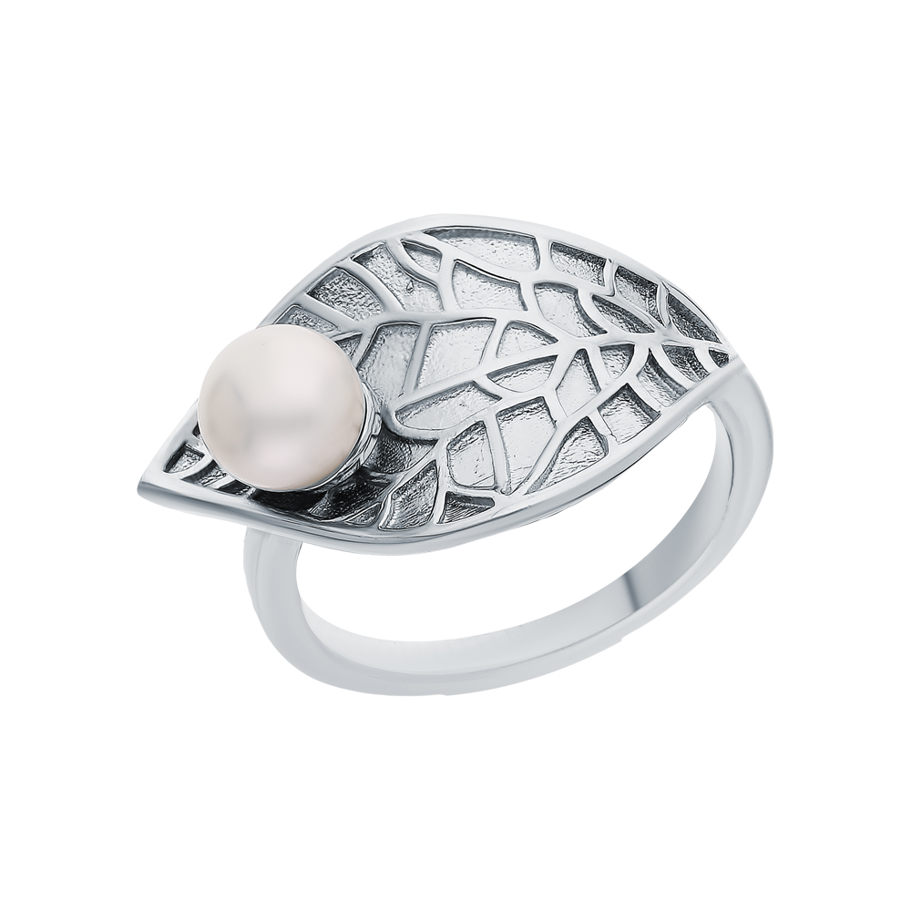 Серебряное кольцо с жемчугом в Краснодаре