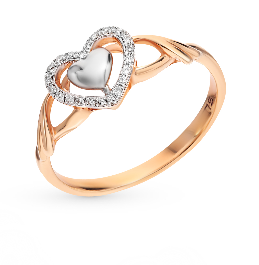 Ювелирный интернет магазин санлайт. Золотое кольцо Diamant с 6 бриллиантами. Кольцо Санлайт золото. Золотое кольцо с бриллиантами Санлайт.
