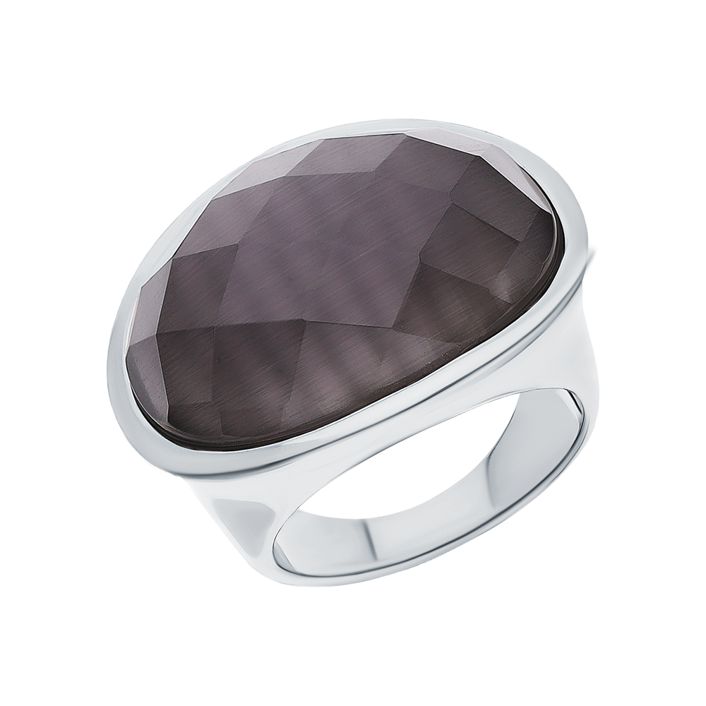 Серебряное кольцо с кошачьим глазом в Самаре