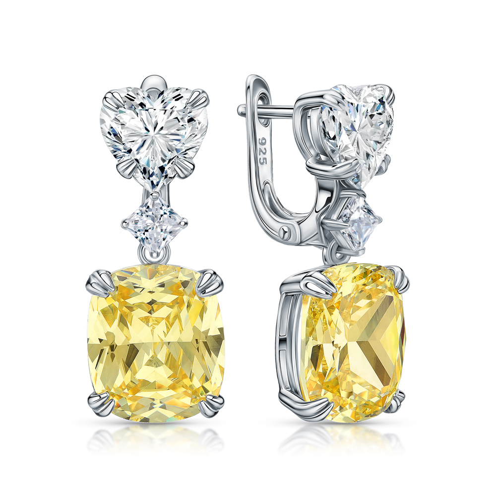 Серебряные серьги с фианитами в Нижнем Новгороде