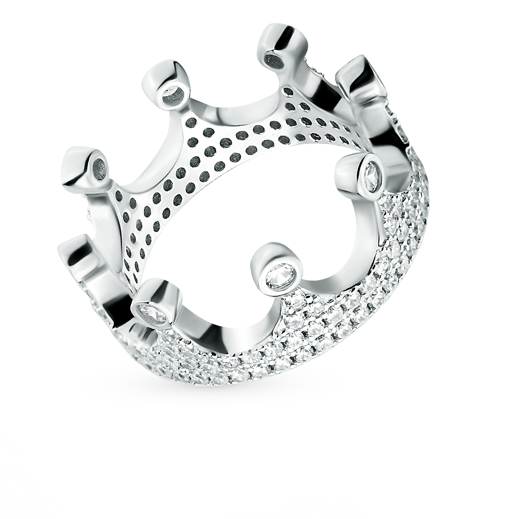 Серебряное кольцо с фианитами в Новосибирске