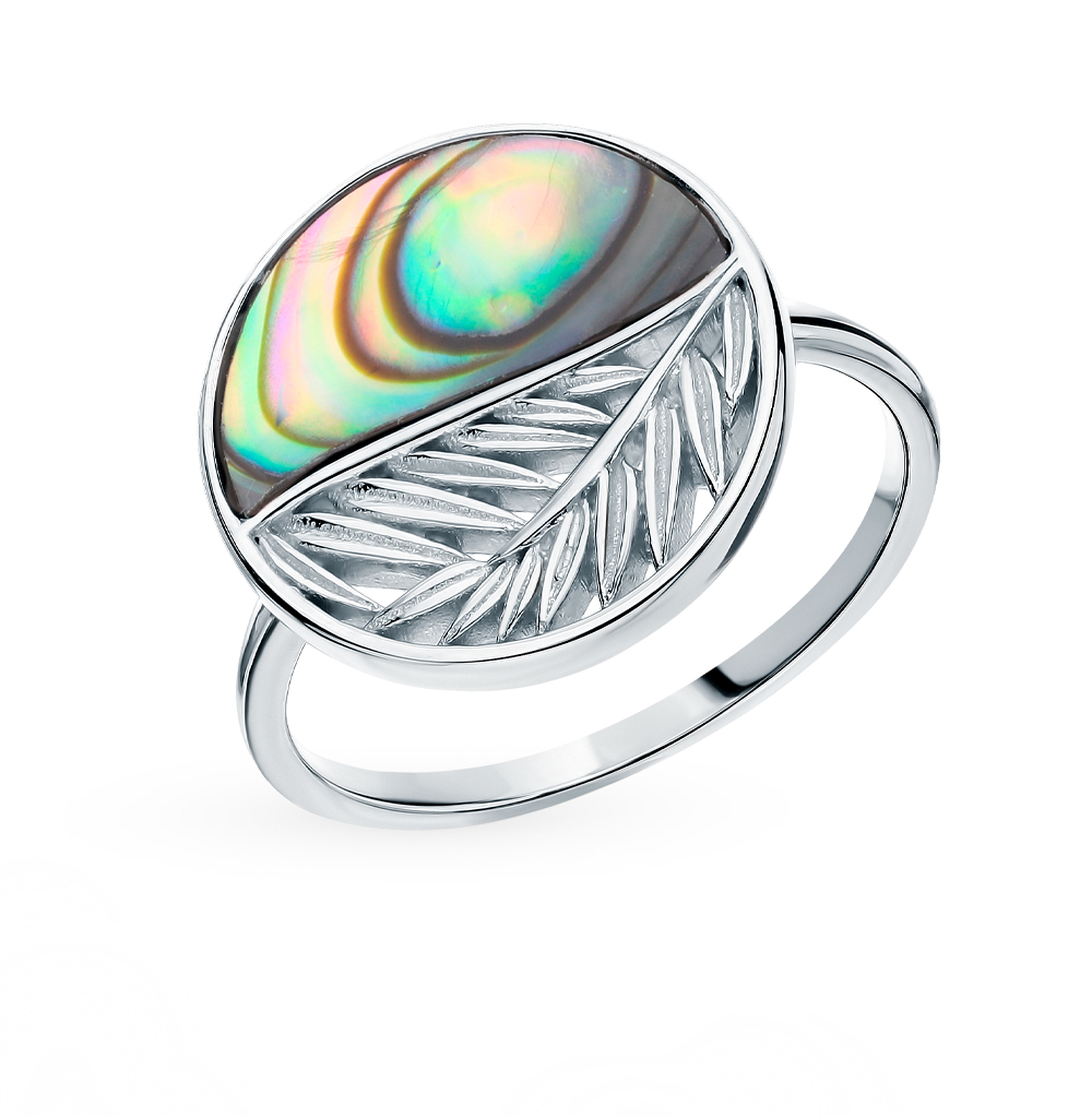 Серебряное кольцо с ракушками в Краснодаре