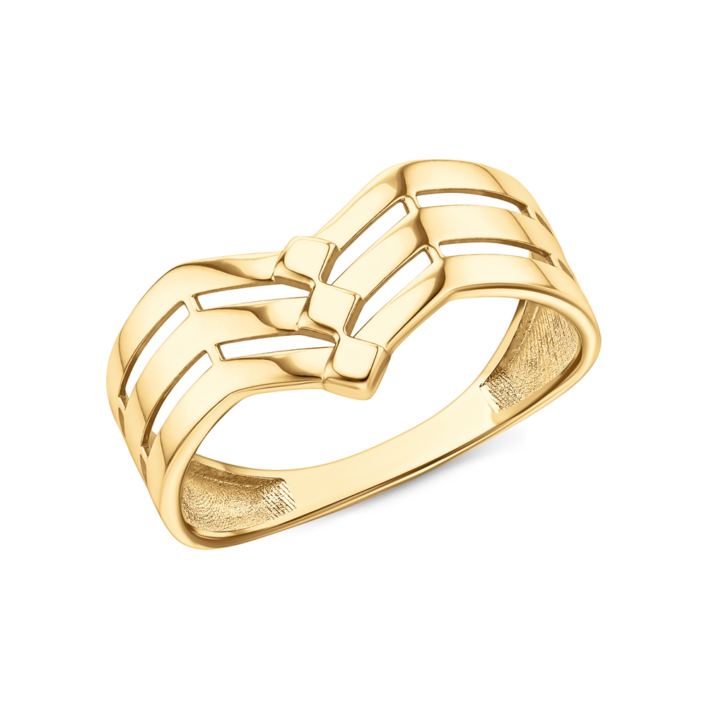 Золотое кольцо МОСКОВСКИЙ ЦЕПЕВЯЗАЛЬНЫЙ ЗАВОД К40018772*: жёлтое