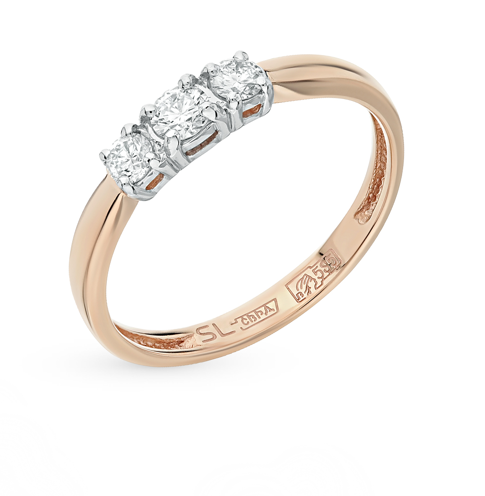 Золотое кольцо c бриллиантами в Санкт-Петербурге