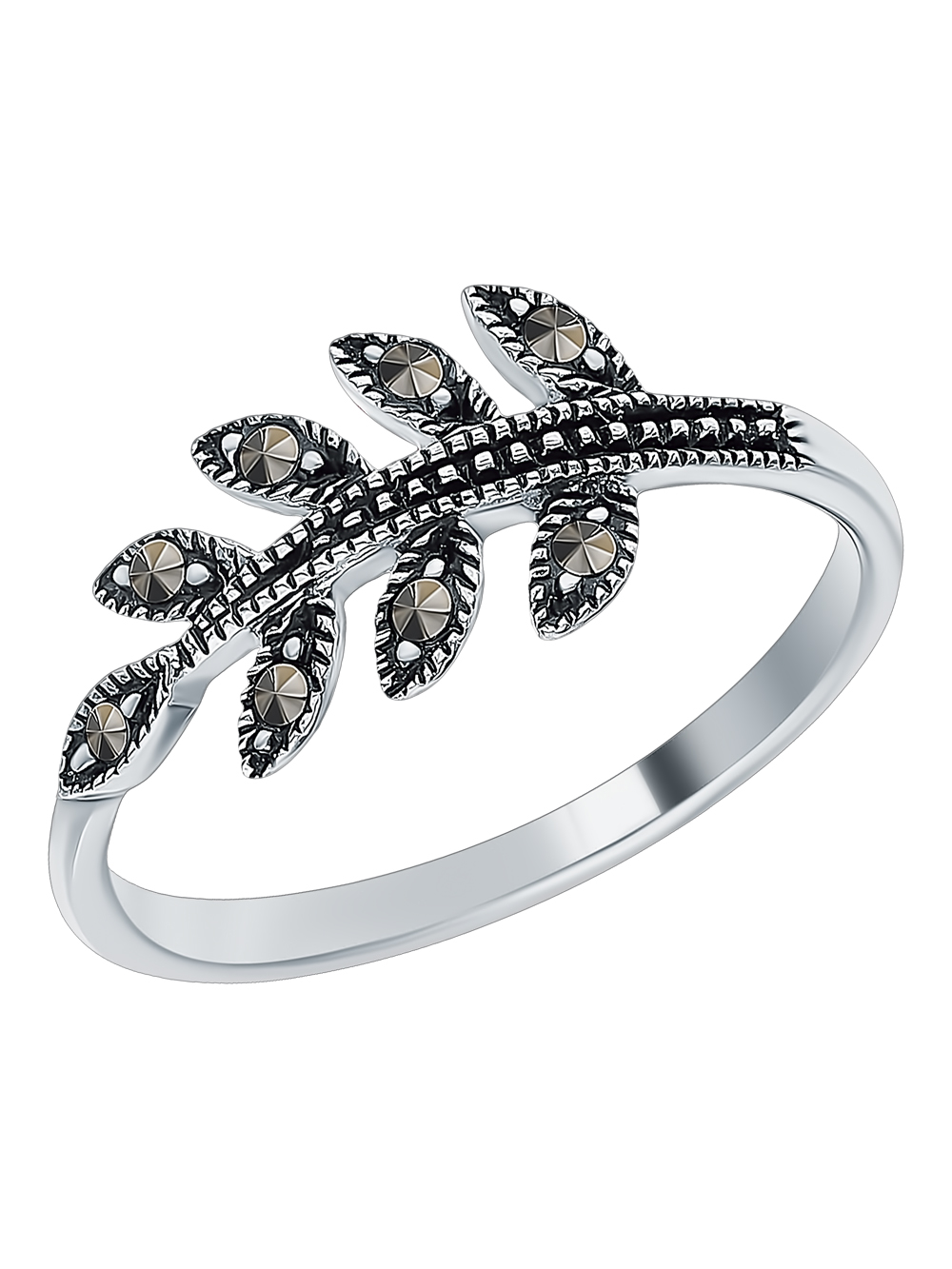Серебряное кольцо с марказитами в Самаре