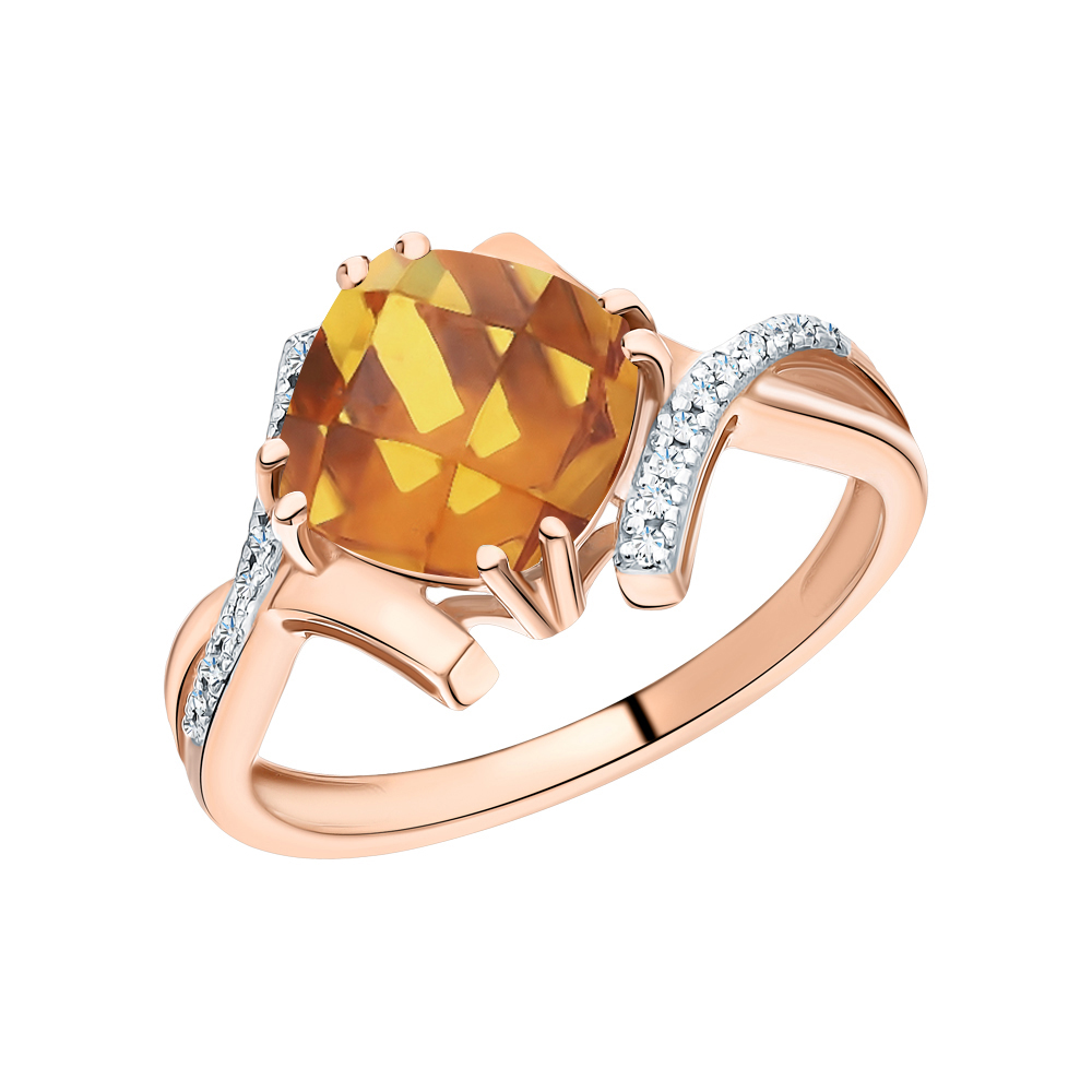 Золотое кольцо с султанитом ситаллом и бриллиантами в Краснодаре