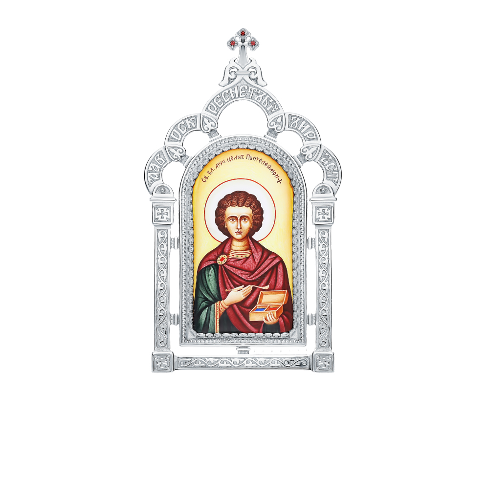 Серебряная икона с эмалью и фианитами в Нижнем Новгороде