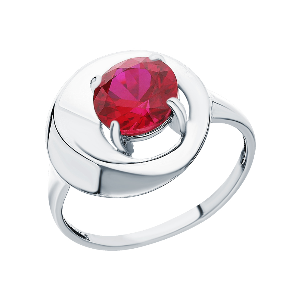 Серебряное кольцо с рубинами в Краснодаре
