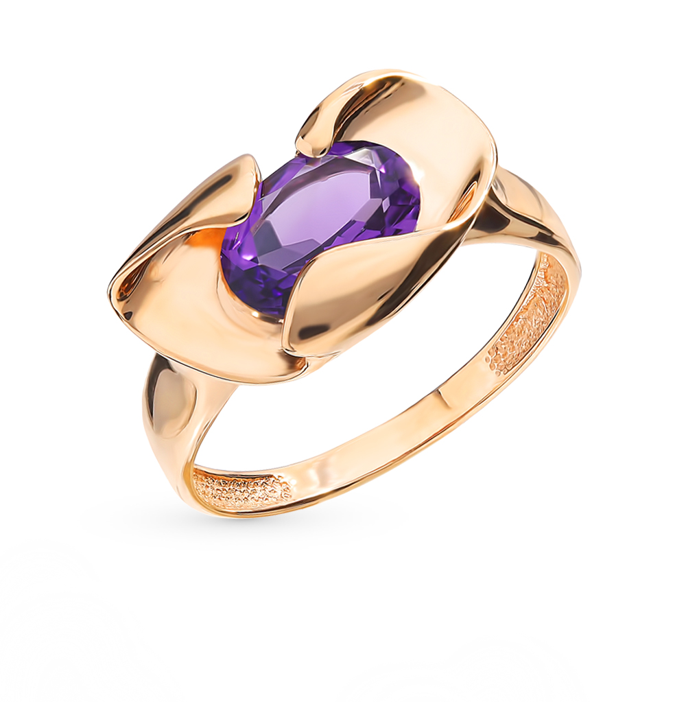 Фото «Золотое кольцо с аметистом»