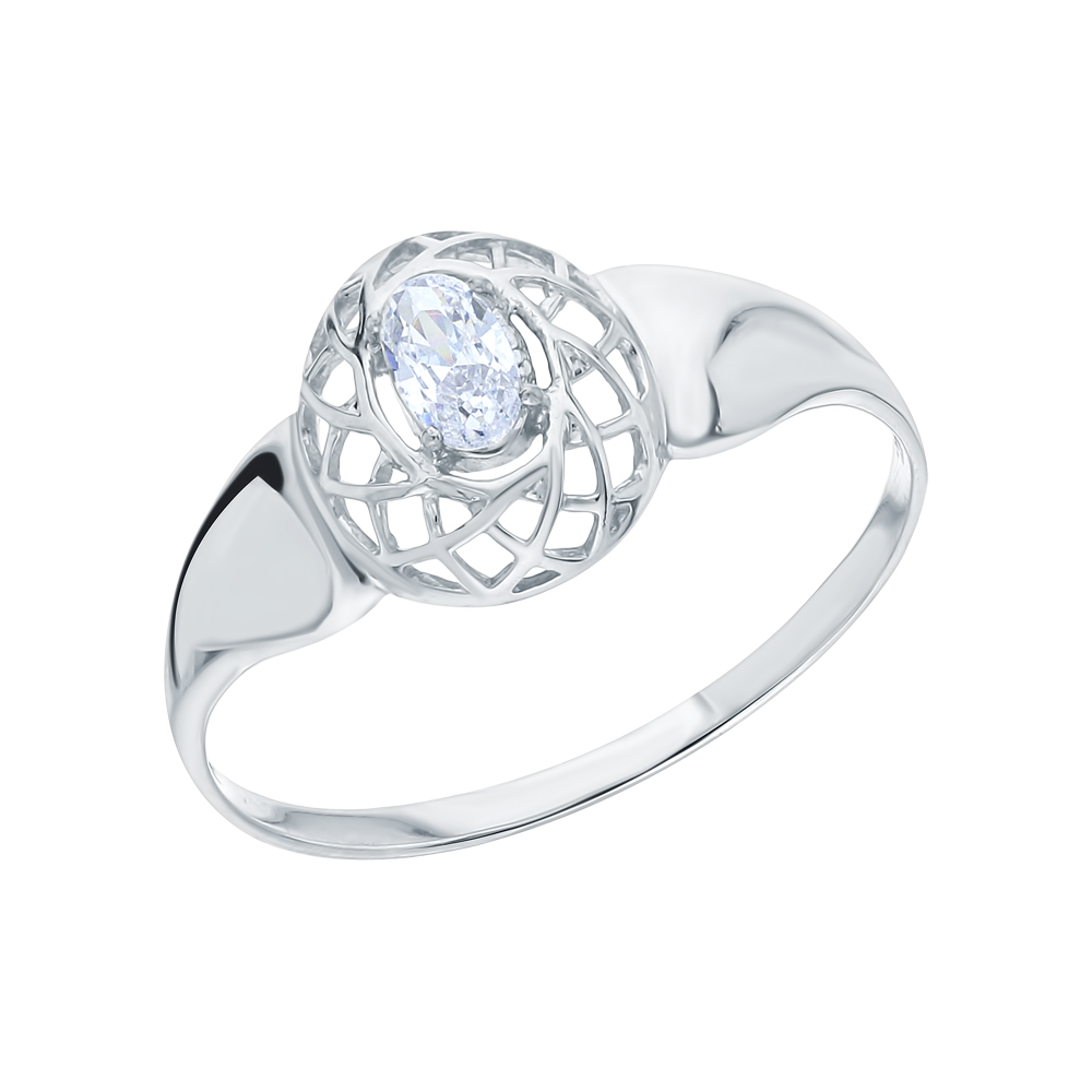 Серебряное кольцо с кубическим цирконием в Самаре