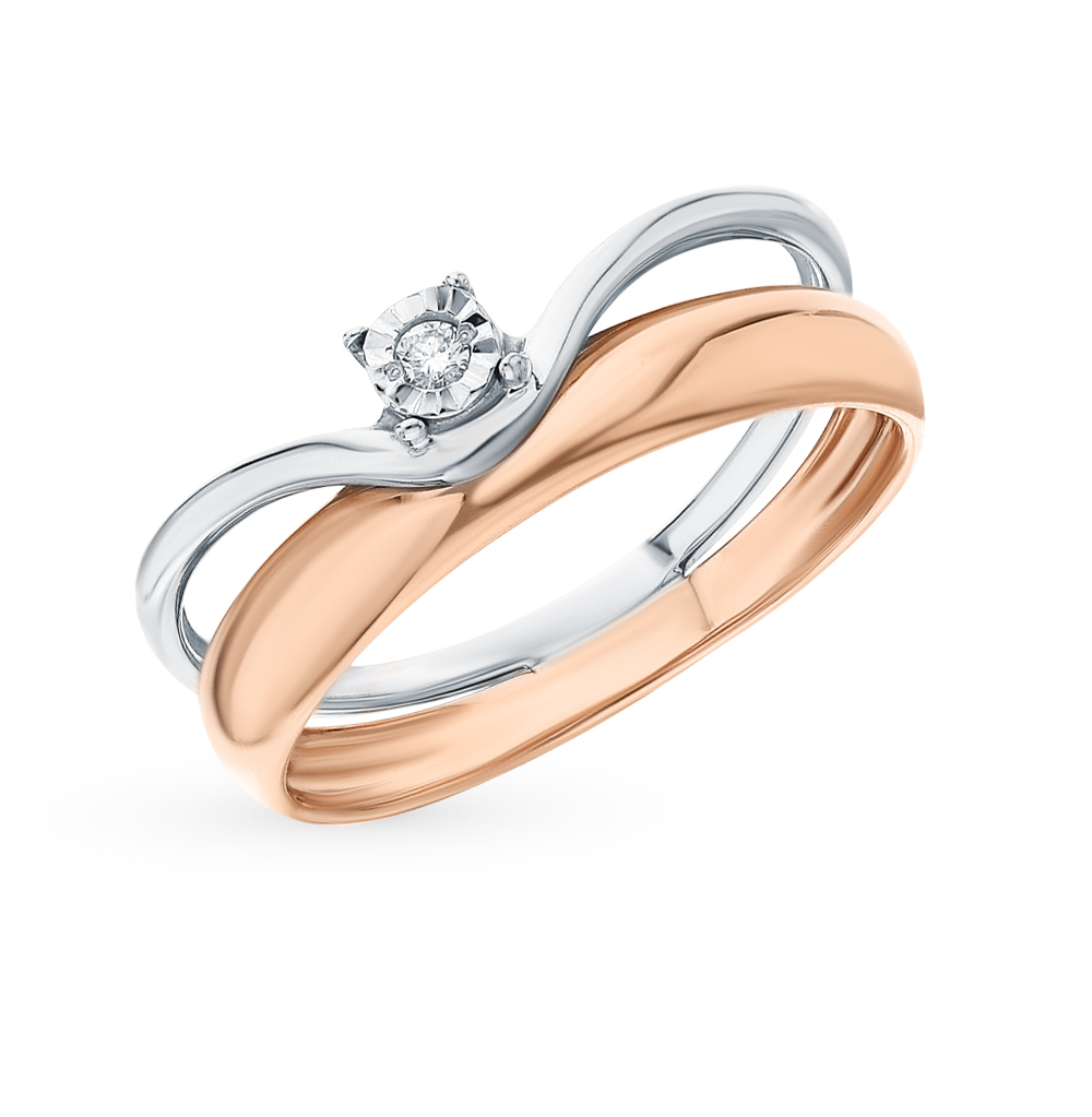 Золотое кольцо с бриллиантами в Ростовe-на-Дону