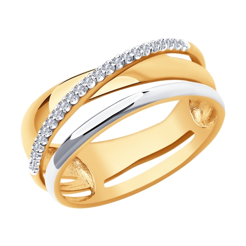 Золотое кольцо с бриллиантами SOKOLOV 1011993 в Санкт-Петербурге
