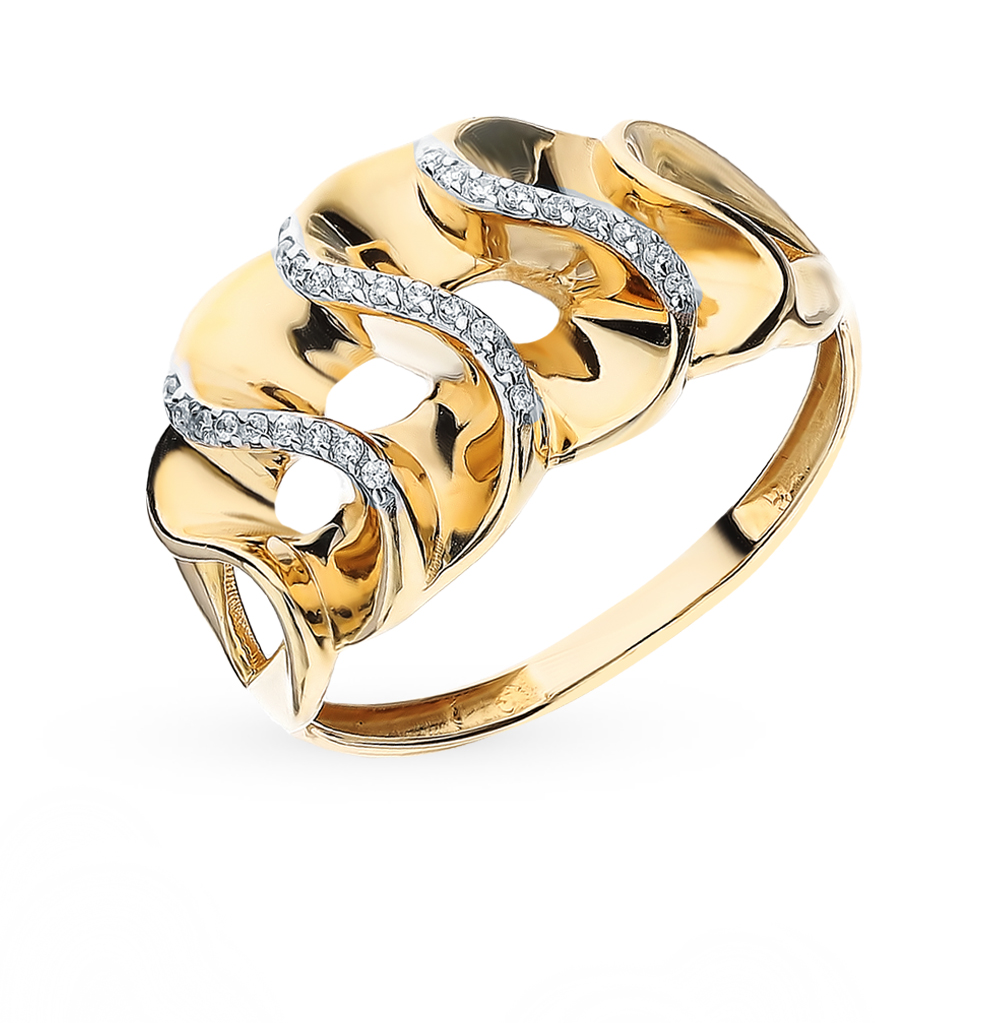 Фото «Золотое кольцо с фианитами»