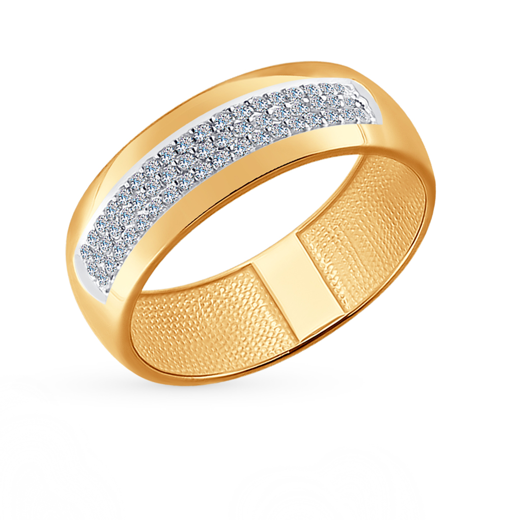 Фото «Золотое кольцо с бриллиантами SOKOLOV 1011472»